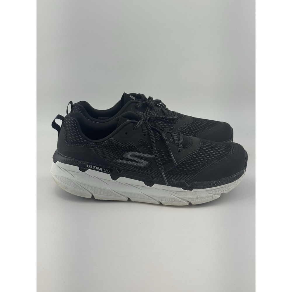 Skechers GOrun Max Cushioning Elite Women 9.5 Black 17690W Lace Up Athletic Shoe